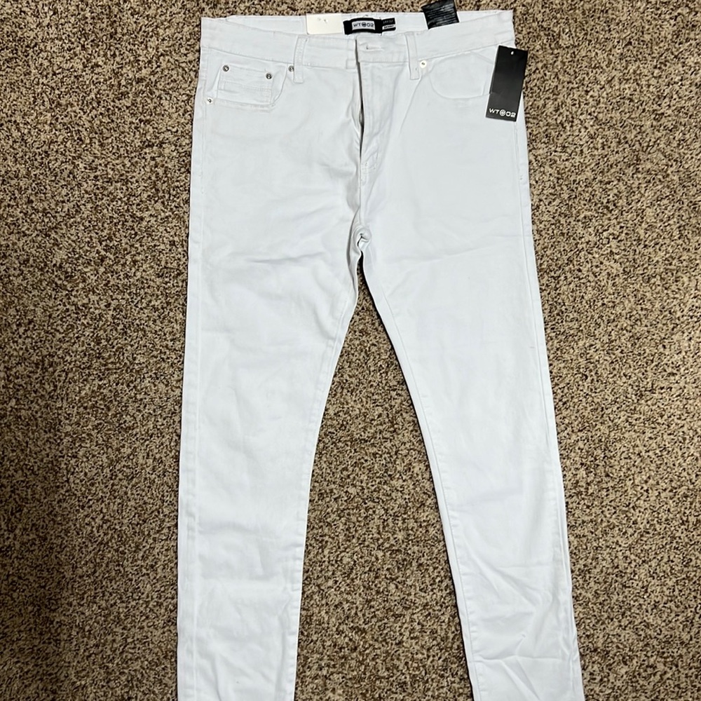 White skinny jeans 34 x 32
